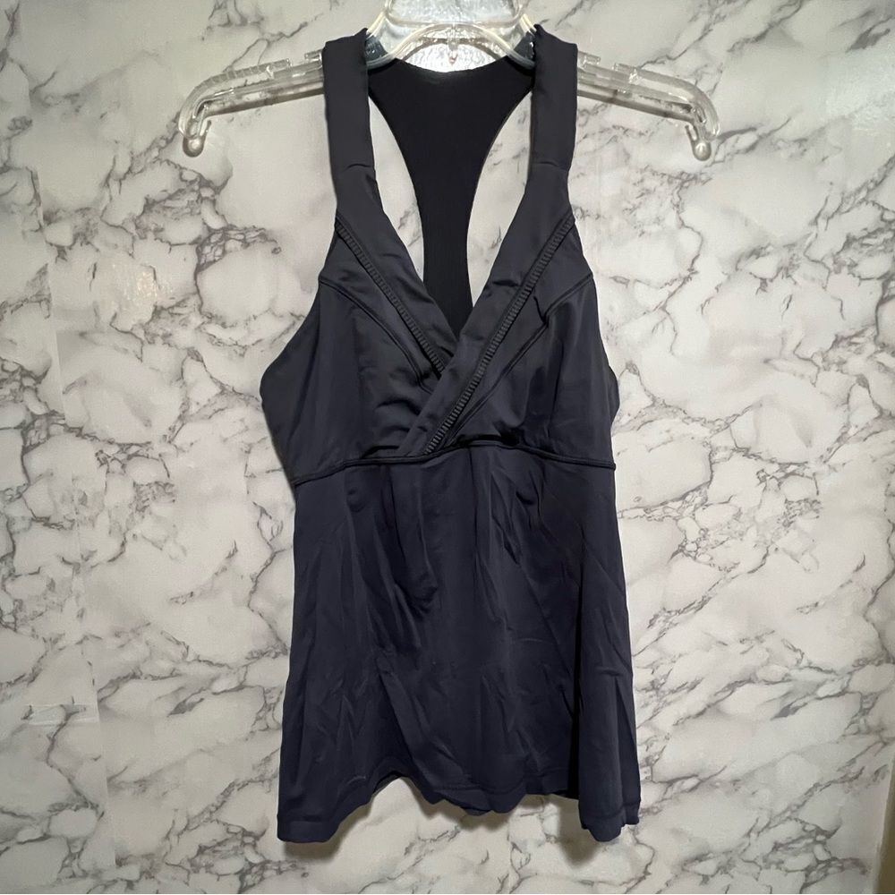 Lululemon Charcoal Gray Y Back Tank